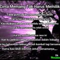 Kata Cinta Tak Bisa Memiliki