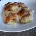 Rollitos de puerro, jamón y queso con bechamel[...]