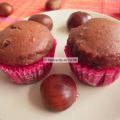 Muffins de castañas y chocolate