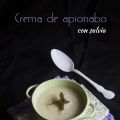 Crema de apionabo con salvia
