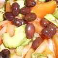 Ensalada de tomate y aguacate