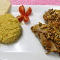 POLLO A LA MIEL CON CRUJIENTE DE ALMENDRAS Y[...]