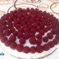 TARTA DE YOGUR Y FRAMBUESAS