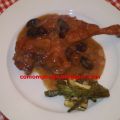 Confit de pato en salsa de frutos rojos