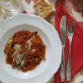 Boquerones con tomate, orégano y hierbabuena