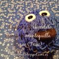 Cupcake de chocolate buttercream azul (Triki )