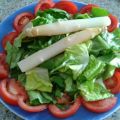 Ensalada de tomate y espárragos
