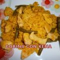 Arroz con pollo deshuesado y judías verdes en Gm