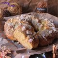 Roscón con avellanas (brioche trenzado)