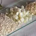 Risotto con rape y langostinos