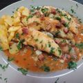 Solomillos de pollo al vino