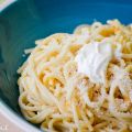 Espaguettis con calabaza y 