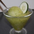 Gintonic con sorbete de pepino