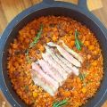 ARROZ CON SECRETO IBERICO Y MANZANA
