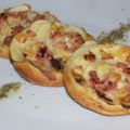 TOSTAS DE HOJALDRE CON MANZANA , BACON Y QUESO[...]