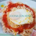 Arroz a la cubana, en microondas con Lékué