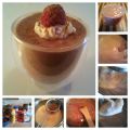 Mousse de chocolate “light” con frambuesas