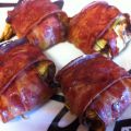 Paquetitos de calabacín, bacon y queso de cabra