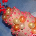 TARTA CON BOLAS Y ANIVERSARIO