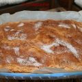 Bizcocho casero de nata con costra de azúcar