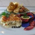 Patatas gratinadas con criollos.