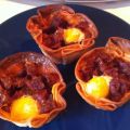 TARTALETAS RELLENAS DE CHORIZO Y HUEVO DE[...]
