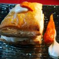Milhojas de brandada de bacalao