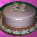 TORTA LEOPARDO PARA BAUTIZO