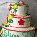 Tarta de tres pisos para 50 años de[...]