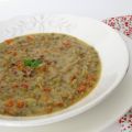 Lentejas con curry y leche de coco.