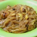 Col caramelizada con castañas