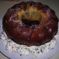 Bizcocho de limón, chocolate y nata