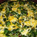 Quiche de espinacas, piñones y pasas