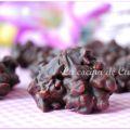 Rocas de chocolate negro y cereales