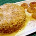 Arroz con repollo y plátano