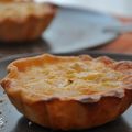 Tartaletas de pera y mascarpone