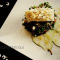 Taboule de bulgur con bacalao almendrado