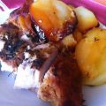Solomillo al horno con patatas