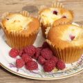 Muffins cheesecake con frambuesas