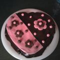 Pastel de almendras, chocolate y ron