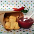Tequeños con mermelada de chiles