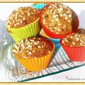 Muffins con avellanas y fideos de chocolate