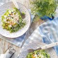 Falso cuscús de brócoli con feta