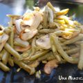 Judías, Cebolla y Champiñones
