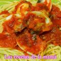 Espaguetis con salsa de almejas