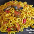 Fideua con Mejillones en Salsa Vieira