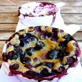 Clafoutis de arándanos para dos.