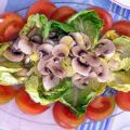 Ensalada sencilla con champiñones
