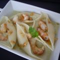 Conchiglie giganti con crema de calabacín y[...]