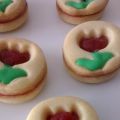 ♥ Galletas Linzer con motivo floral